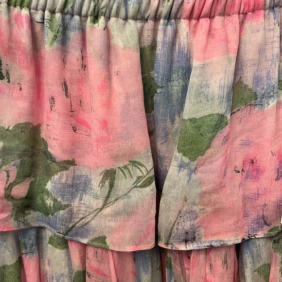 Loveshackfancy ruffle mini skirt in blueberry frosting - Picture 4 of 4